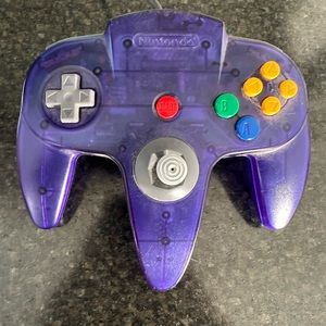 Transparent Purple N64 Controller